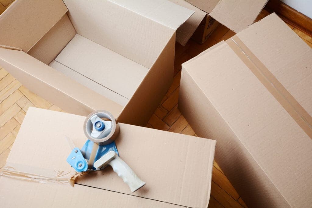 Taped boxes