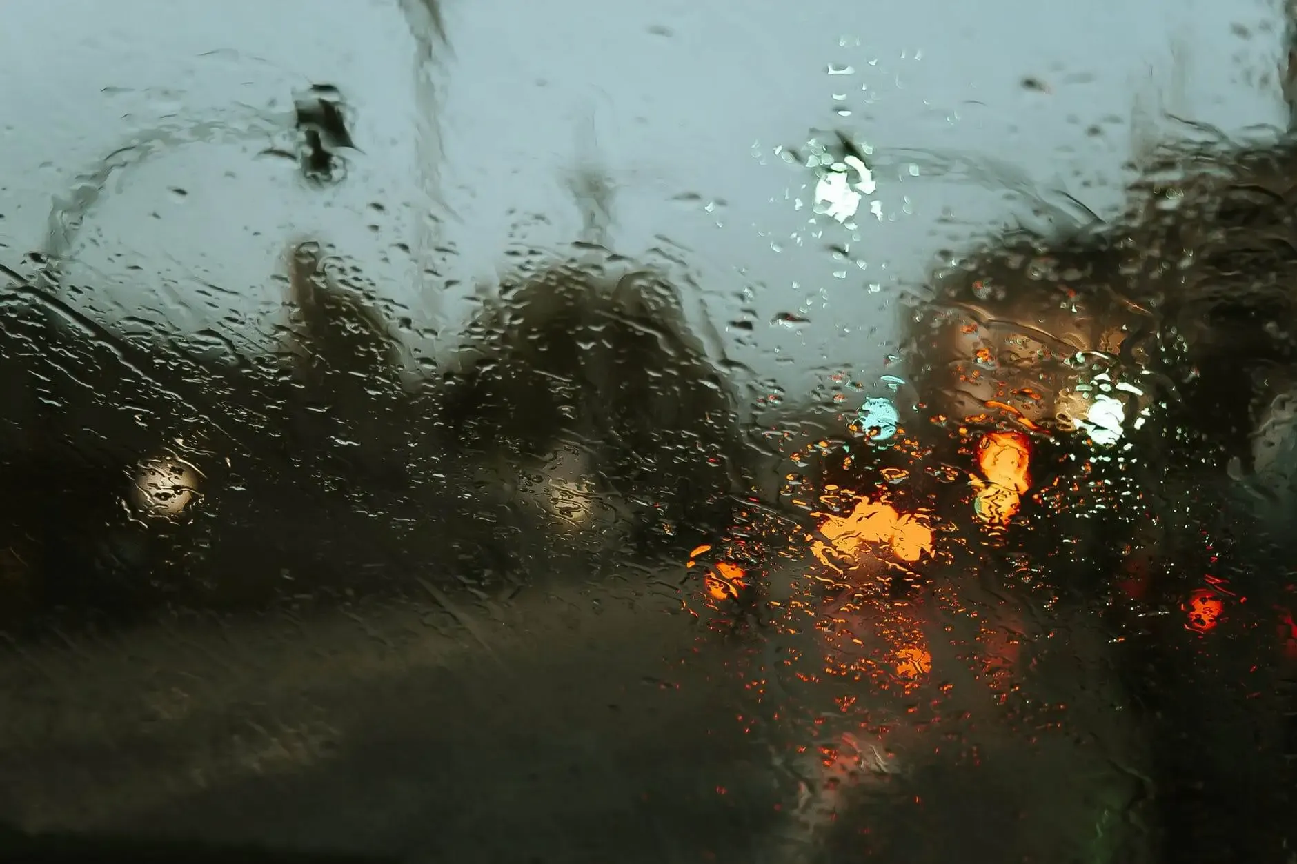 Window on a rainy day