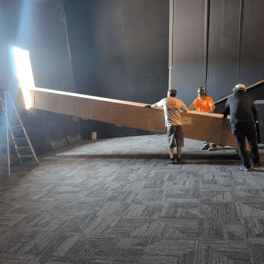 Business relocation with specialized commercial moving gear