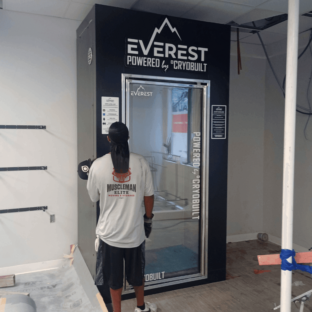 Office furniture wrapped and ready for commercial relocation