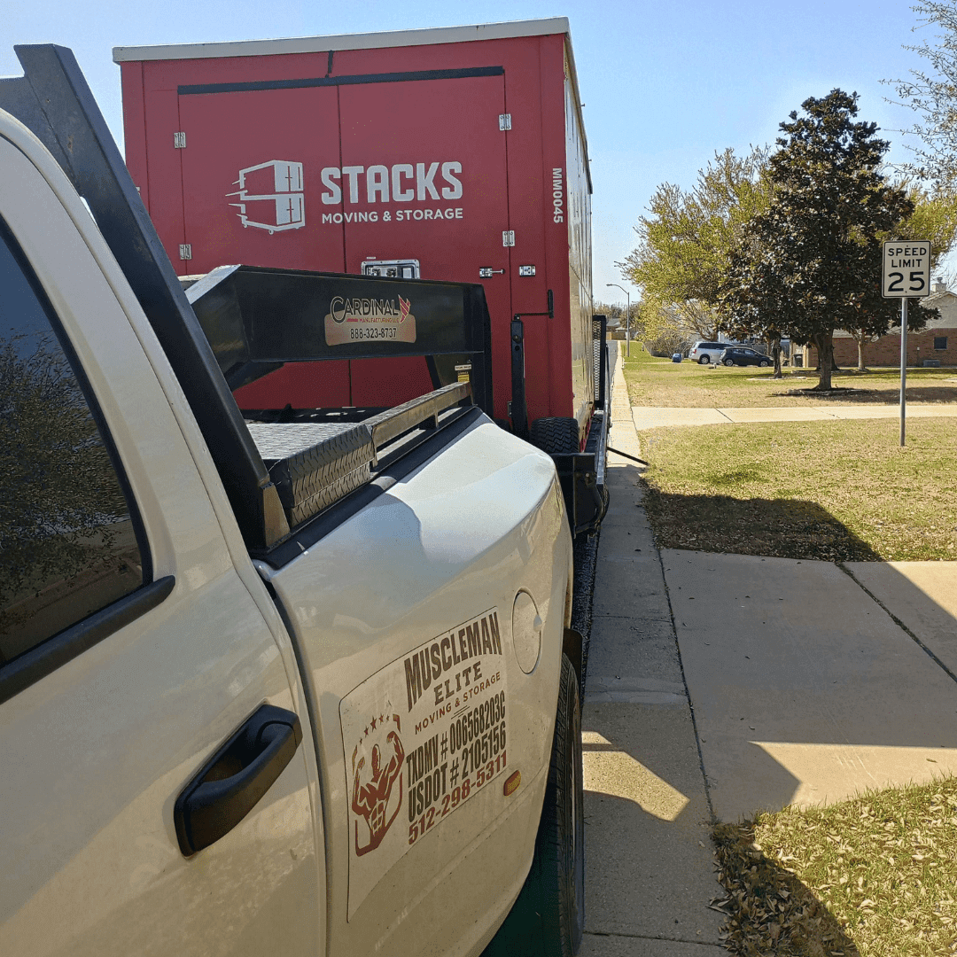 Portable storage container from MuscleMan Elite Moving & Storage