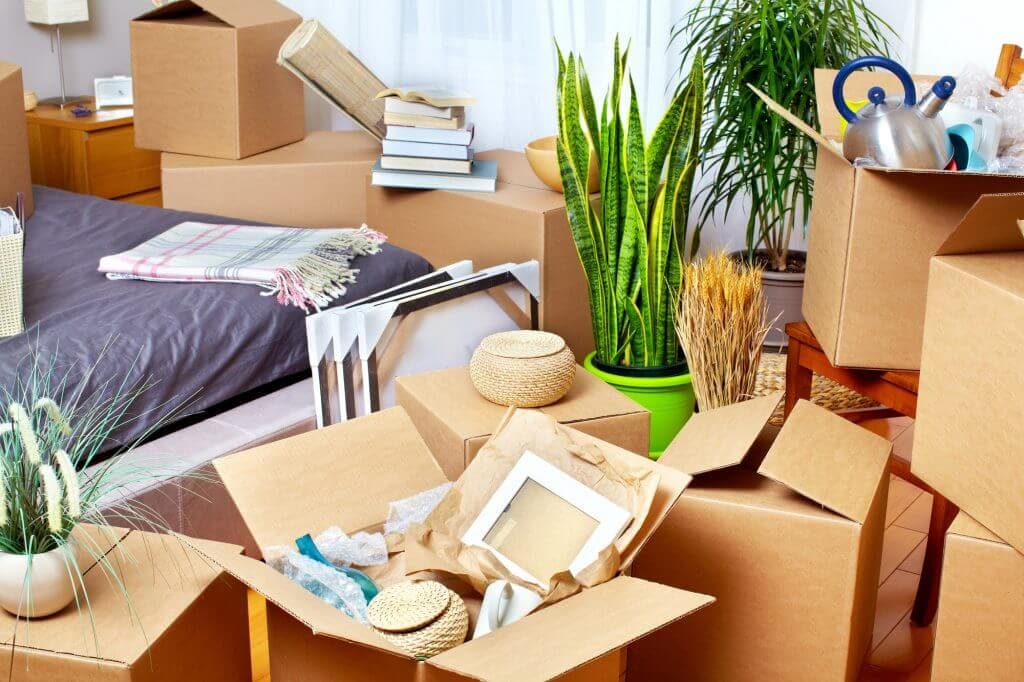 Office belongings prepared for move