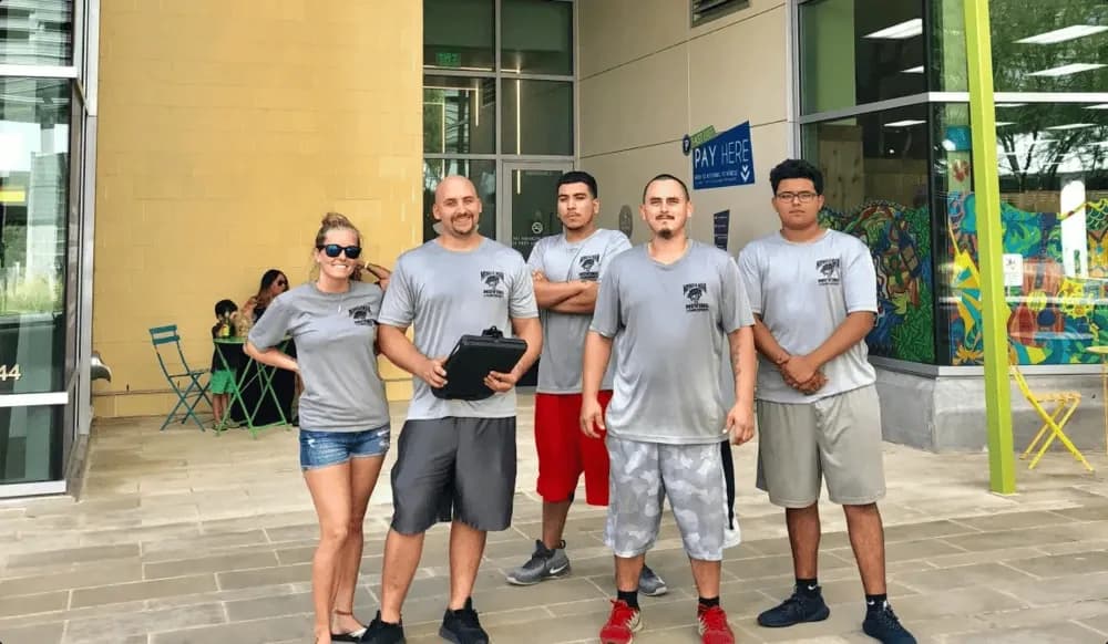 Muscleman Elite Moving crew ready for local move in Austin